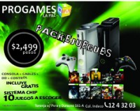 CONSOLA XBOX 360 ELITE + CHIP + 10 JUEGOS DE REGALO!!!